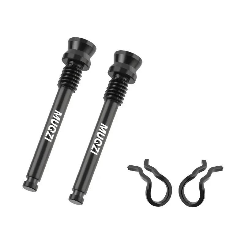 2pcs Titanium Bolts Bicycle Disc Brakes Caliper Lightweight Mounting Screws Road MTB Disc Brake Pad Bolts with Fixing Clip