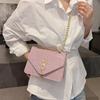 Summer Retro Casual Trend Simple Light Luxury Letter Hardware New Fashion Chain Shoulder Messenger Bag Women