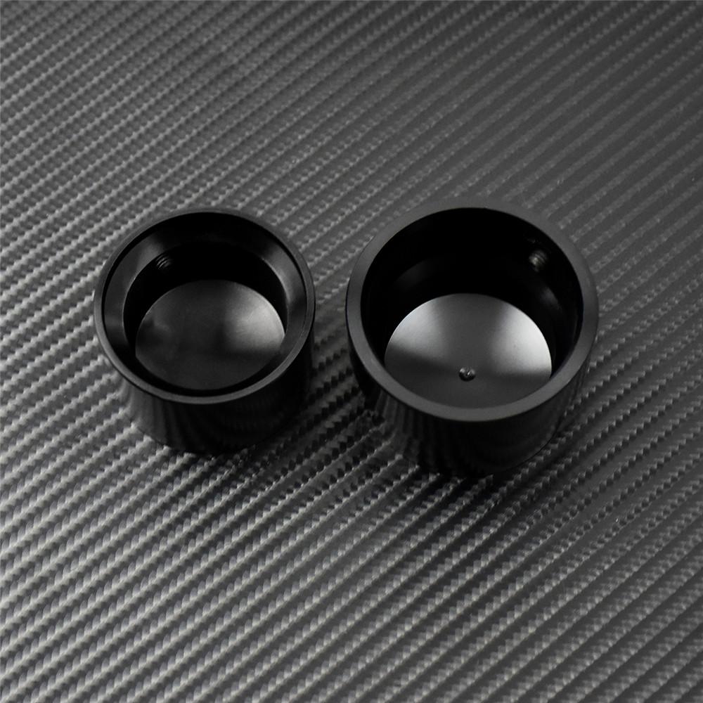 4pcs Motorcycle Front & Rear Axle Nut Covers Caps Black For Harley Sportster XL Dyna Fat Bob FXDF Touring Electra Glide Softail