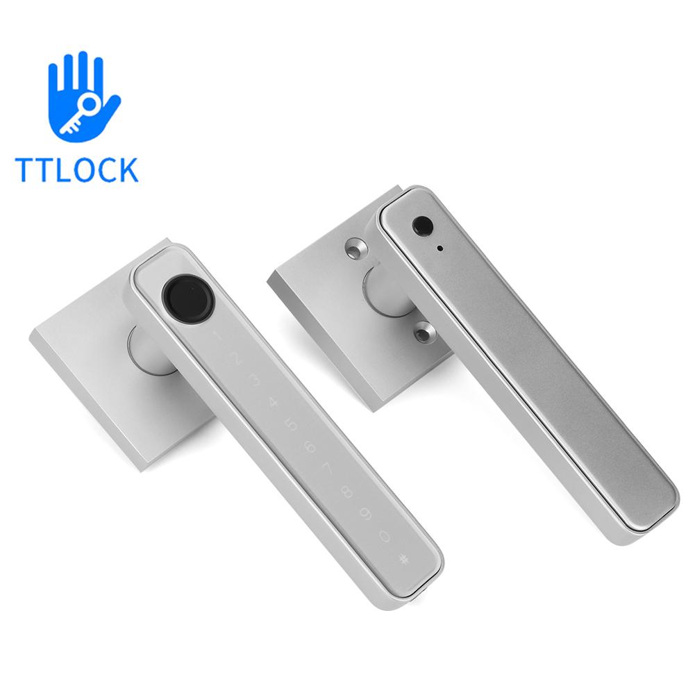 Tuya TTLOCK APP Control Door Locks Biometric Fingerprint Locker BT Smart Entry Home Handle App Unlock Digital Intelligent Lock