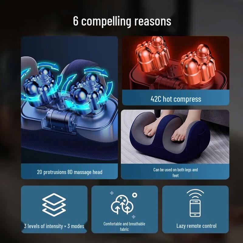 AUX Electric Foot and Leg Massager CN plug (adapter included)