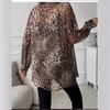 Geknoopte Blouse met Luipaardprint