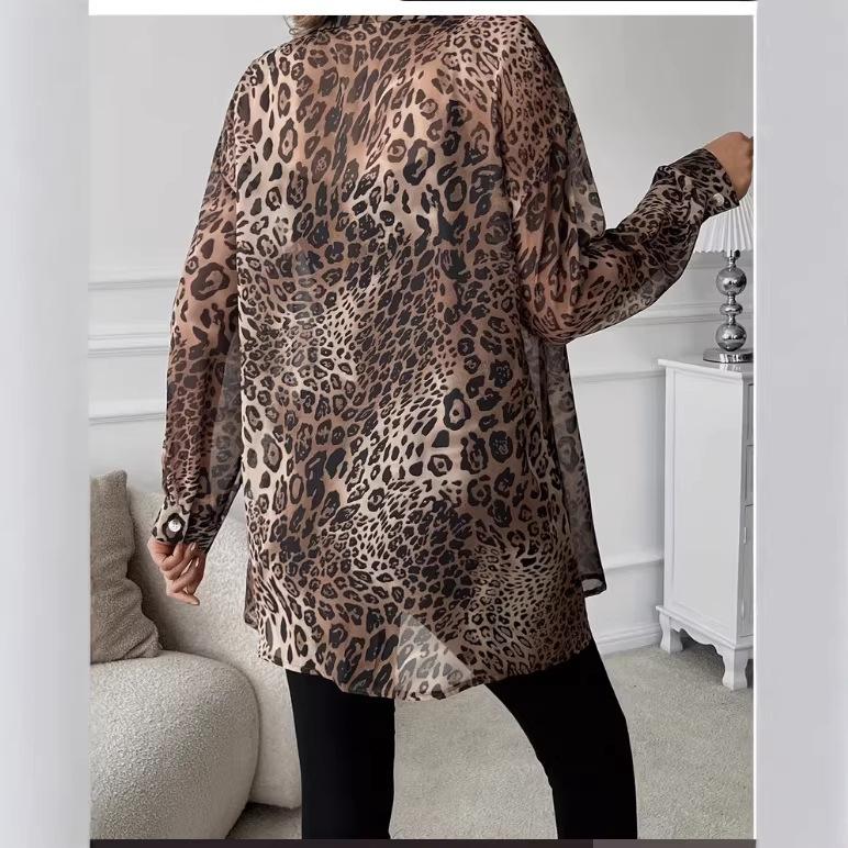 Geknoopte Blouse met Luipaardprint