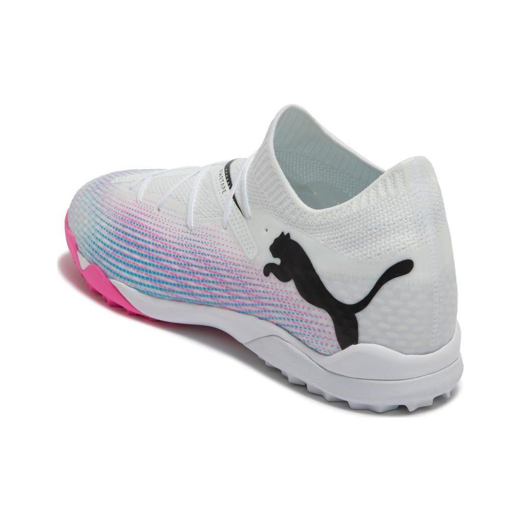 Puma FUTURE 7 PRO IC/INTF Turf Artificial Turf Cushioning Abrasion Resistant Soccer Shoes Men's White Pink Black 107710-01