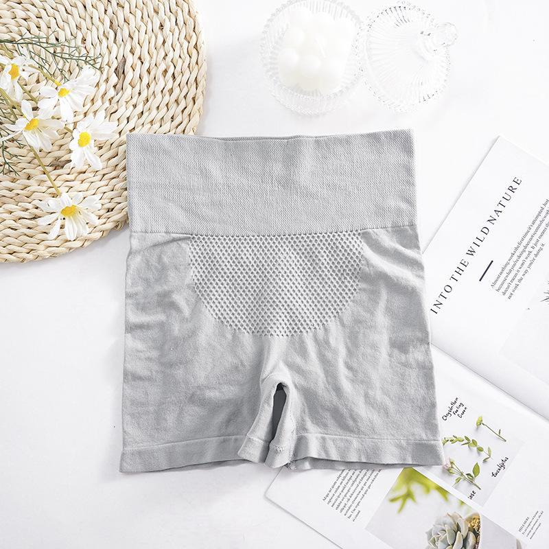 Nahtlose Boxershorts mit hohem Bund für Damen: Baumwollschritt, Elastisch, Hüftanhebung, Bauchstütze, Ideal für Schülerinnen.