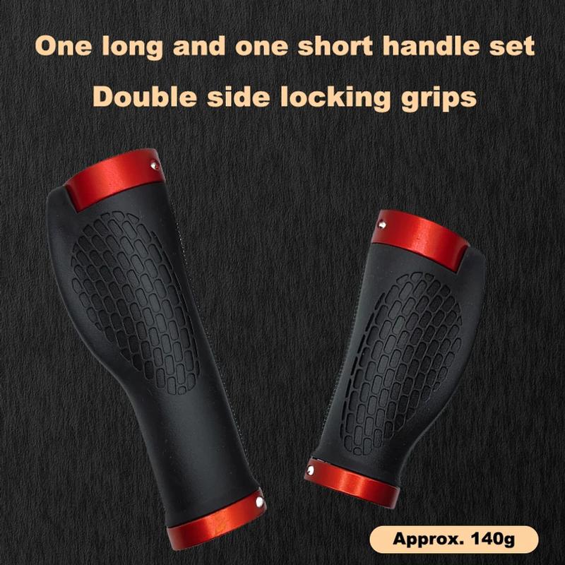 Rubber MTB Bike Grips Handlebar Cover Rubber Soft Anti-Skid Bicycle Grip Alloy Lock Bar BMX Handle Cuffs Cycling Accessories