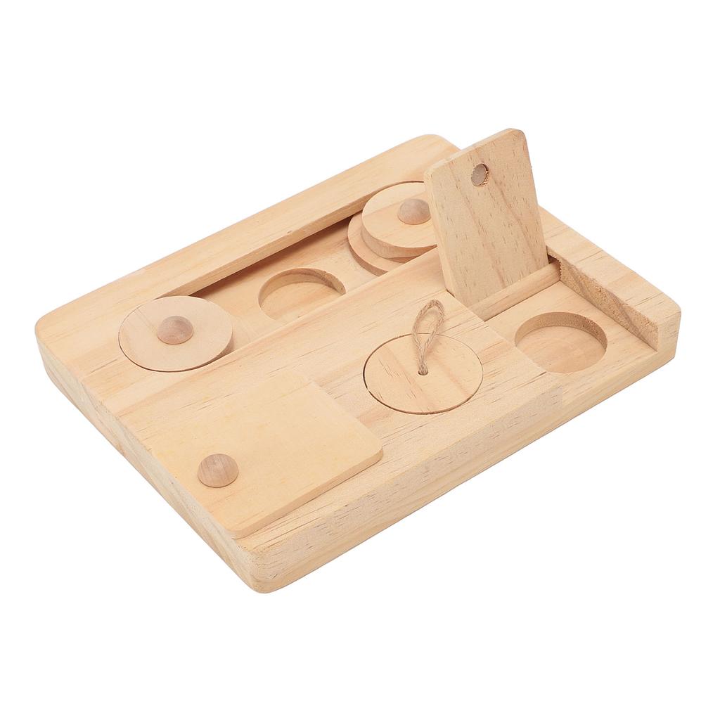 Juguetes de Forrajeo para Cobayas de Madera para Mascotas Pequeñas Interactivos Ocultar Golosinas Juguetes para Conejos Conejito