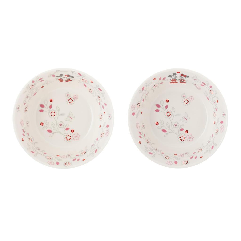 Maebata Disney Mickey Minnie Flower Salad Bowl 65083 & Set, Pink,