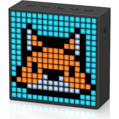 Pixel Art Bluetooth Speaker with LED Display App Control-cool Animation Frame & Gaming Room Setup & Bedside Alarm Clock