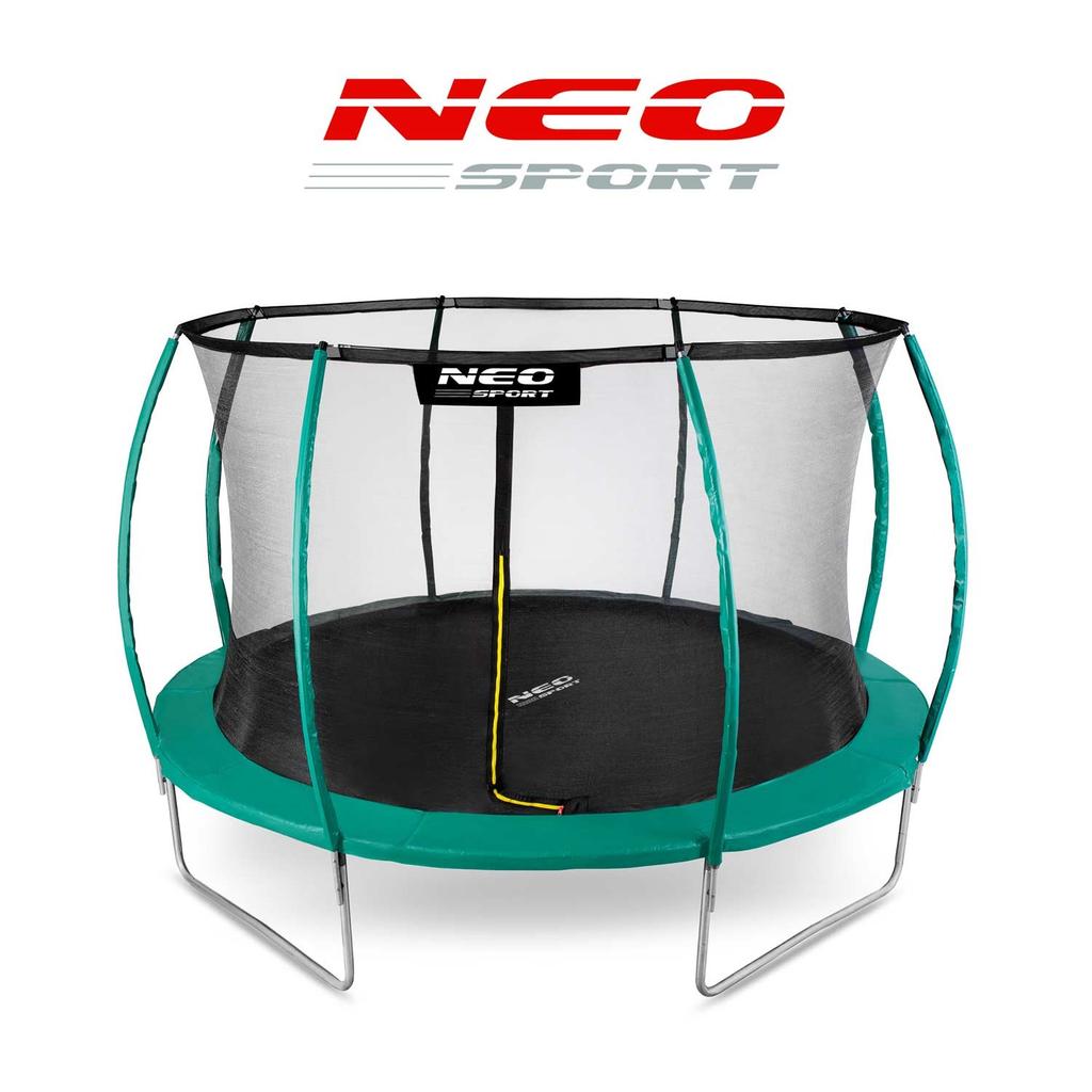 12Ft/374Cm Profiled Garden Trampoline With Internal Net Neo-Sport