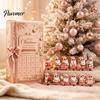 Children Birthday Gift Advent Calendar Gnome, Pink Christmas Countdown Box with 24 Surprise Windows, 2D Acrylic Collectible Toys Board for Holiday