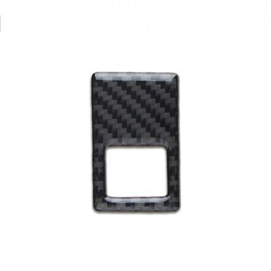 Luxury Carbon Fiber Car Front Warning Light Button Frame Cover For VW Golf 7 MK7