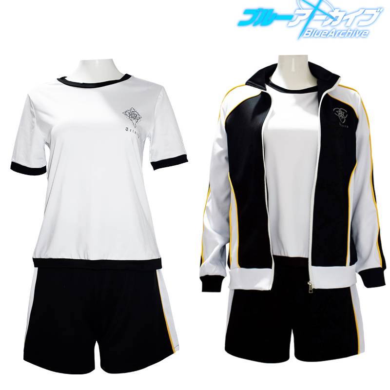 Game Blue Archive Iochi Mari Cosplay Costume Sports Suit Gym Outfit Coat Tshirt