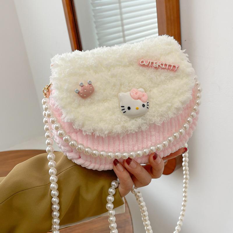 Handmade Knitted Cat & Dog Crossbody Bag DIY Kit - Plush Gift for Girlfriend