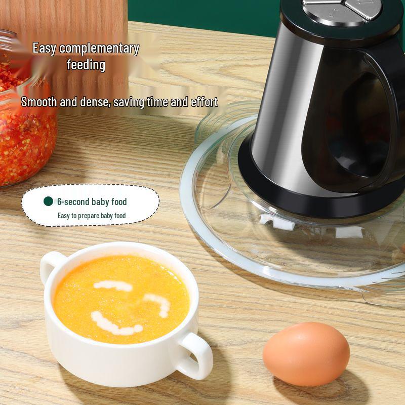 High-Power Stainless Steel Electric Meat Grinder & Multi-functional Commercial Blender for Home Use