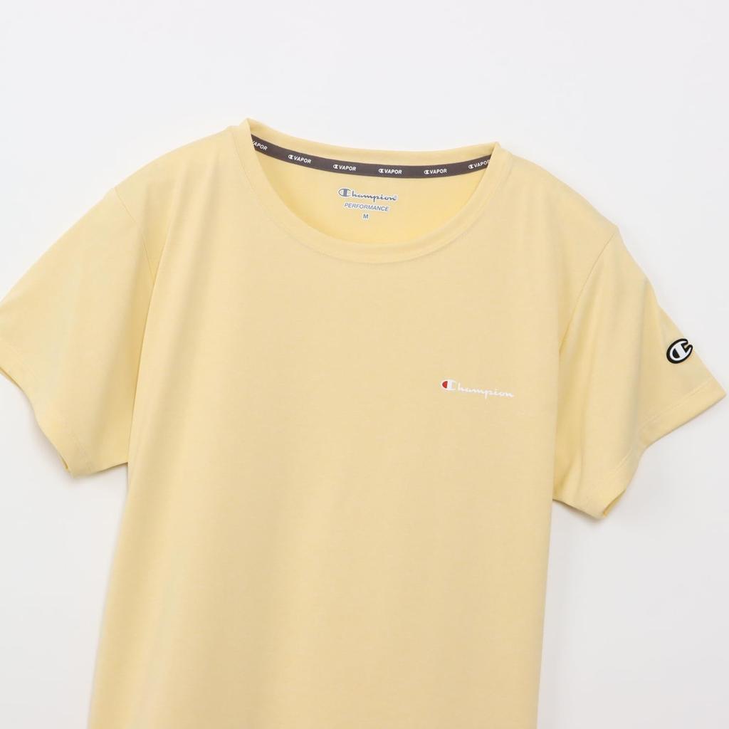 Champion Short Sleeve TECH Round Odor UV Script Rubber Print T-Shirt, WEAVE(R), CW-BS301-752-M, Neck, Antibacterial, Resistant, Quick-Drying,