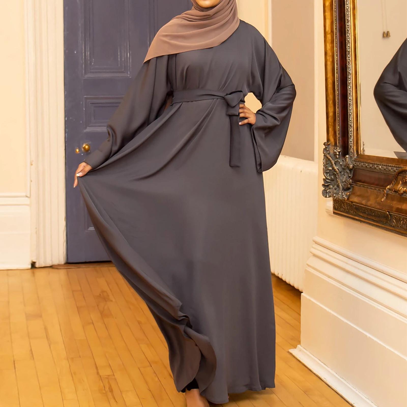 

Женское мусульманское длинное платье Абая с цветочным принтом, винтажный кафтан, исламские женские платья макси XXL