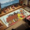 Pippi Langstrumpf Druck Kissen Rutschfest Laptop Tablet Großes Mauspadd XXL Matte Mini-PC Spielmatte Mit Verriegeltem Rand