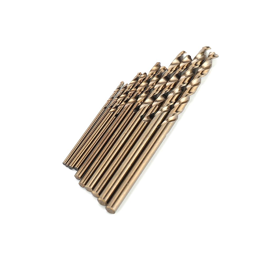 

10 Pcs Titanium Coated Cobalt Drill Bits HSS High Speed Steel Drill Bits Set Tools 1-3mm Multi Function Metal Drills Power Tool China Mainland