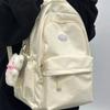 Large Capacity Backpack Shoulder Bag Bookbags Nylon Travel Knapsacks Student Daily Zipper Schoolbags
