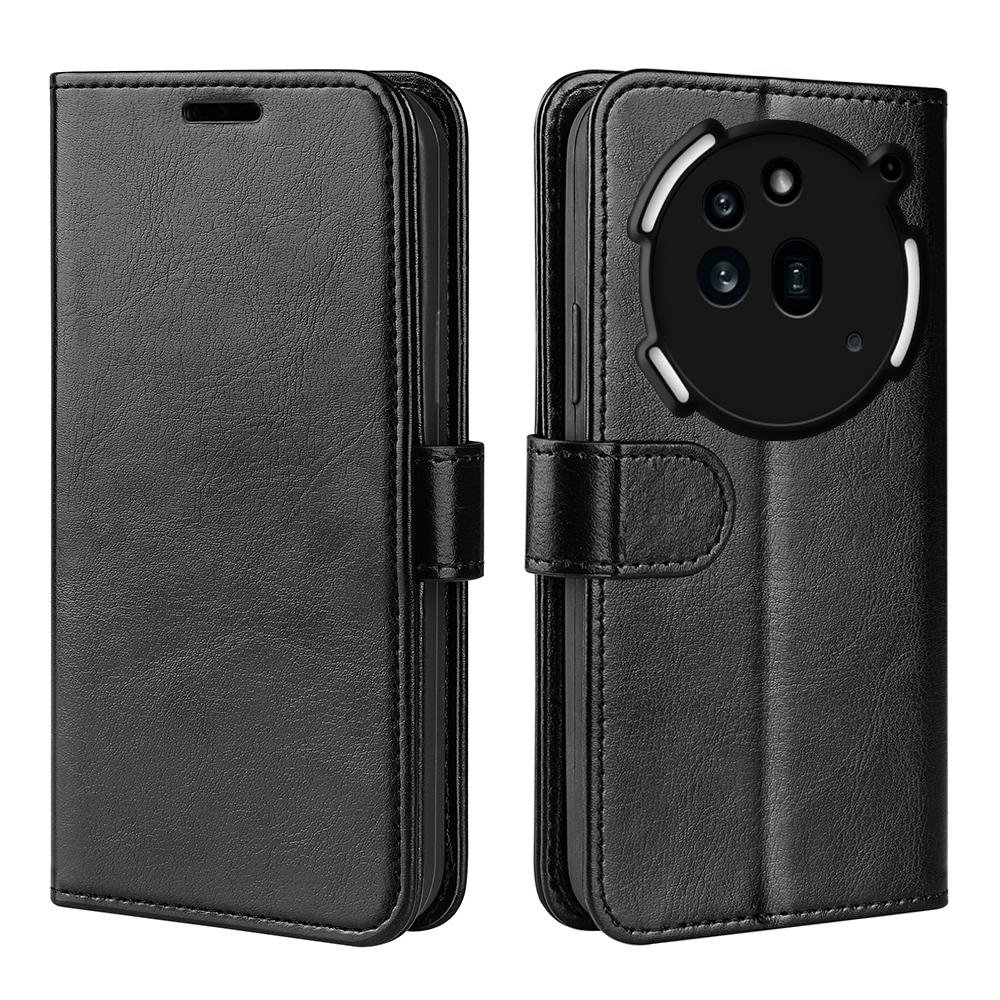 For Nothing Phone (3a) Pro Case Crazy Horse Texture Stand Leather Phone Cover