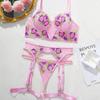 European and American sexy lace suit women's mesh perspective fashion embroidery lace pure desire sex suit