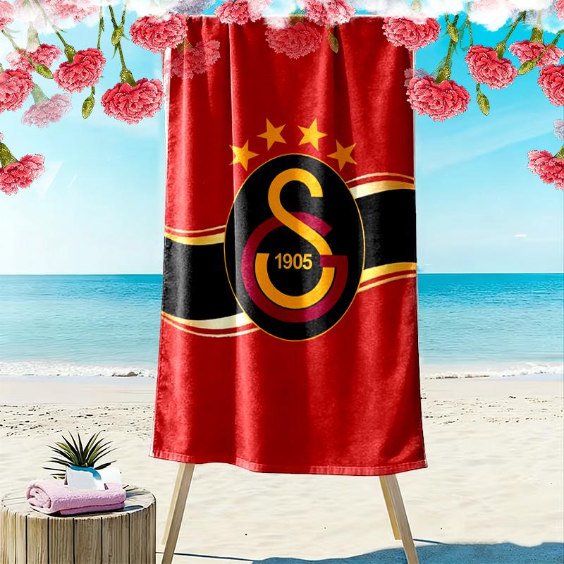 Galatasaray SK Beach Towel Suitable for Various Scenarios Such As Kitchen, Bathroom and Beach Swimming