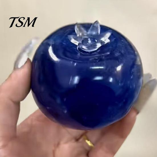 Calming Toy For Adults Blueberry Stress Ball, Soft TPR Fidget Squeeze with Decorative Reliever Smooth Fluid, High Elastic Decompression for