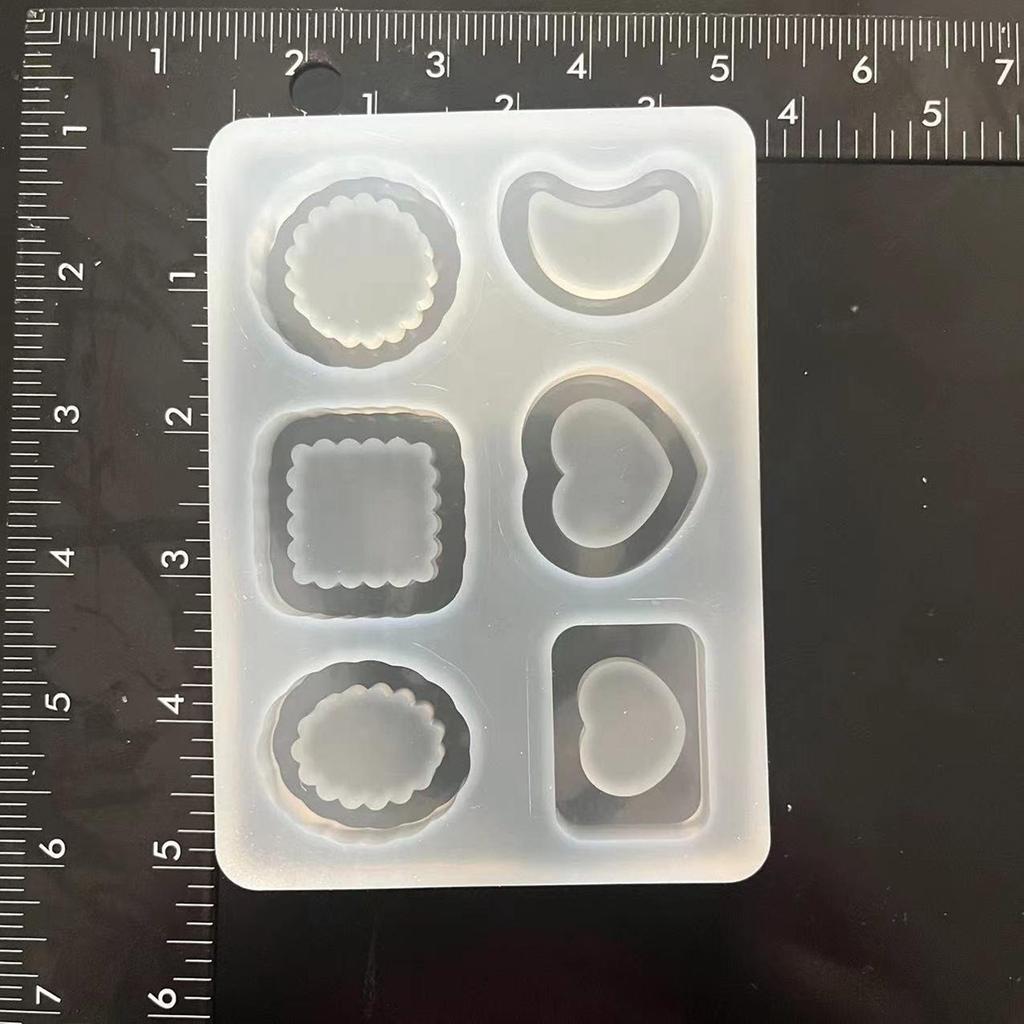 Heart Round Silicone Mould Quicksand Resin Filler Crystal Epoxy Resin Mold Filling Accessories DIY Jewelry Casting Mould