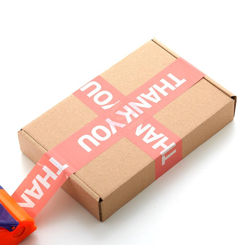 4.5cm*100M "THANK YOU" Packing Tape Thank You Bopp Tape Sealing Tapes Sticker Decorative Gift Box Decor for Small Business Shop