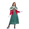 Halloween costume retro court style queen dress long dress performance costume medieval art European farm style