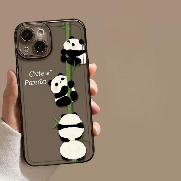 StarryCL Cute Panda Animal Pattern iPhone Case