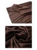 Miyake High Waist Double Pleated Midi Skirt - Spring/Autumn Slimming A-Line