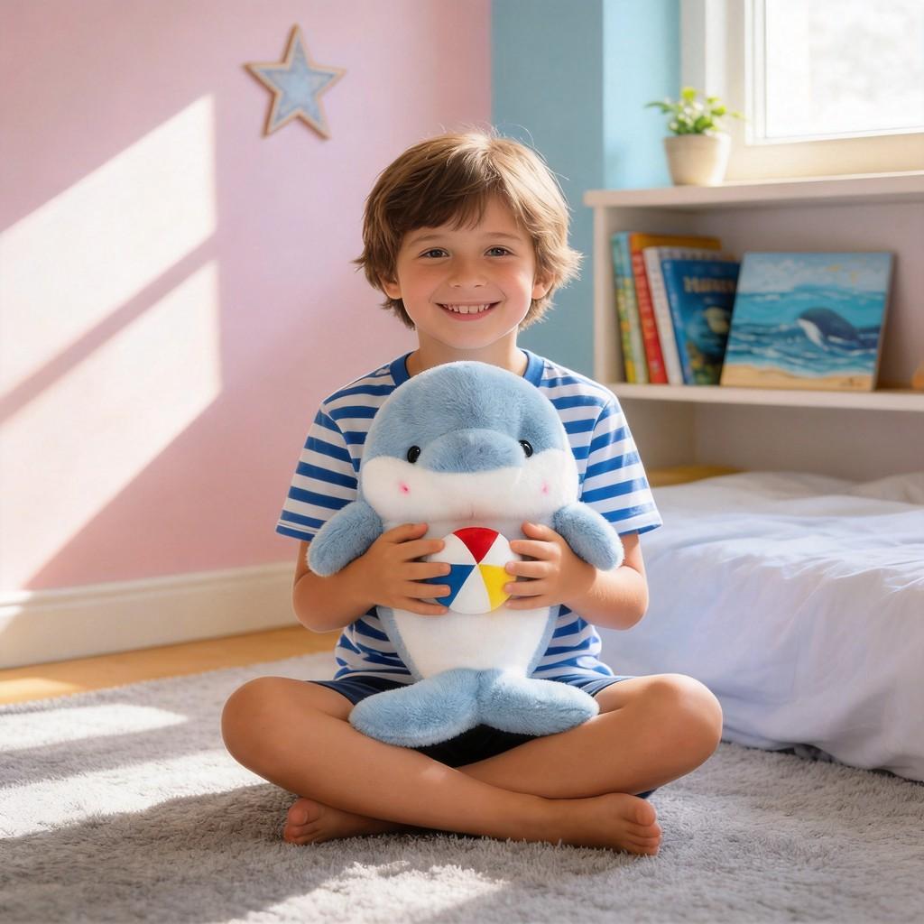 Marine Animal Plush Toy With Pp Cotton Filling For Kids And Collectors