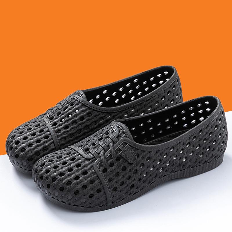 Women's Non-Slip Breathable Sandals - Comfortable Nurse, Work & Beach Shoes with Soft Soles.