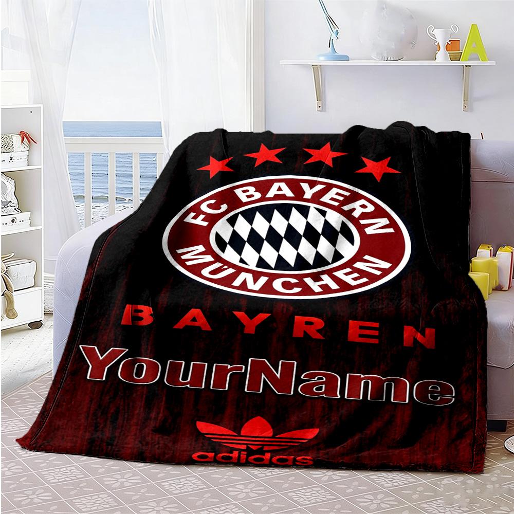 Fc Bayern München 8 Personalized Name Blanket Throw Customizable Blanket Warmthful Decor Great for Living Room Couch Office Office Chair