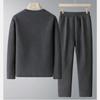 Giacca felpa spessa e larga foderata in lana autunnale e invernale, set di pantaloni casual da uomo