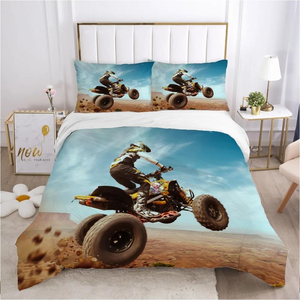 

Транспорт Король Королева Пододеяльник Ретро Мотоцикл Постельный Комплект для Детей Подростков Взрослых Винтажный Автомобиль 2/3шт Полиэстер Чехол для Одеяла 70x133cm 2pcs