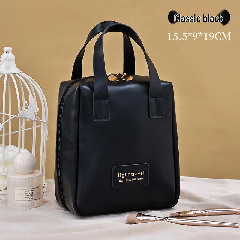 2024 Waterproof Shell Makeup & Toiletry Bag for Women – Portable, Large Capacity for Travel, Lipstick & Skincare Storage