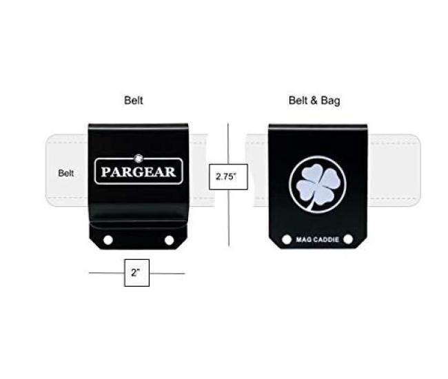 Parsaver Mag Caddie Golf Belt Golf Accessories for Magnetic Rangefinder Magnetic Golf Towel and Putter Cover with Magnet Clip, Straps,