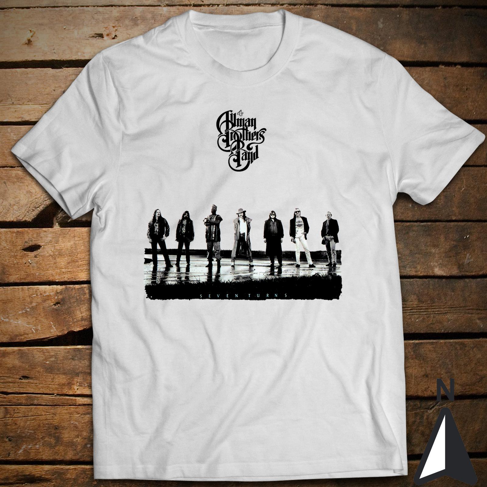 Retro Music Beat T-shirt The Allman Brothers Band Seven Turns Gregg Allman S
