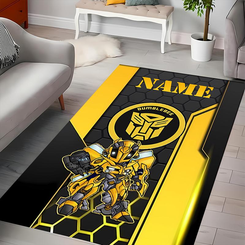 Custom personalization Bumblebee Area Rug - Perfect For Kitchen, Bathroom,Laundry Room Decor Large Size Available,Gift All Seasons