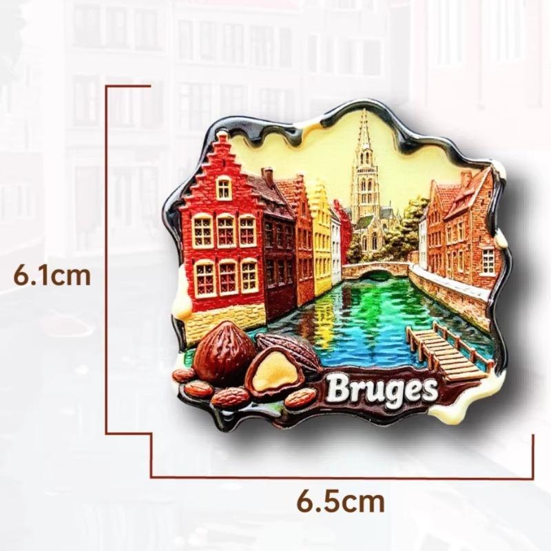 Belgien Souvenirs Brüssel Kühlschrankmagnete Brügge Kühlschrankaufkleber Heimdekoration Geburtstagsgeschenke