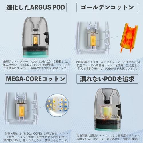 VOOPOO ARGUS Klyc (with Cap) | Includes FlavorKitchen Original Mini Pouch | VAPE E-Cigarette Starter Kit, 1350mAh, High Output, 30W (Black & Gold)