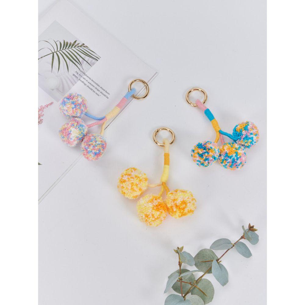 

LALA Handmade Pom Pom Charm A orange