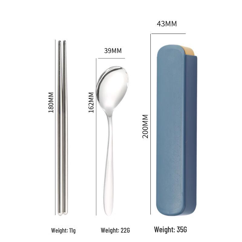 Набор дорожных столовых приборов Abay из нержавеющей стали