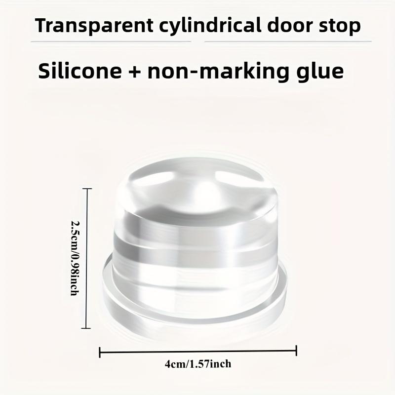 

1PC Clear Silicone PET Door Stopper No Drill Under Door Mount Oil Rubbed Anti Slamming For Home Office Travel Use