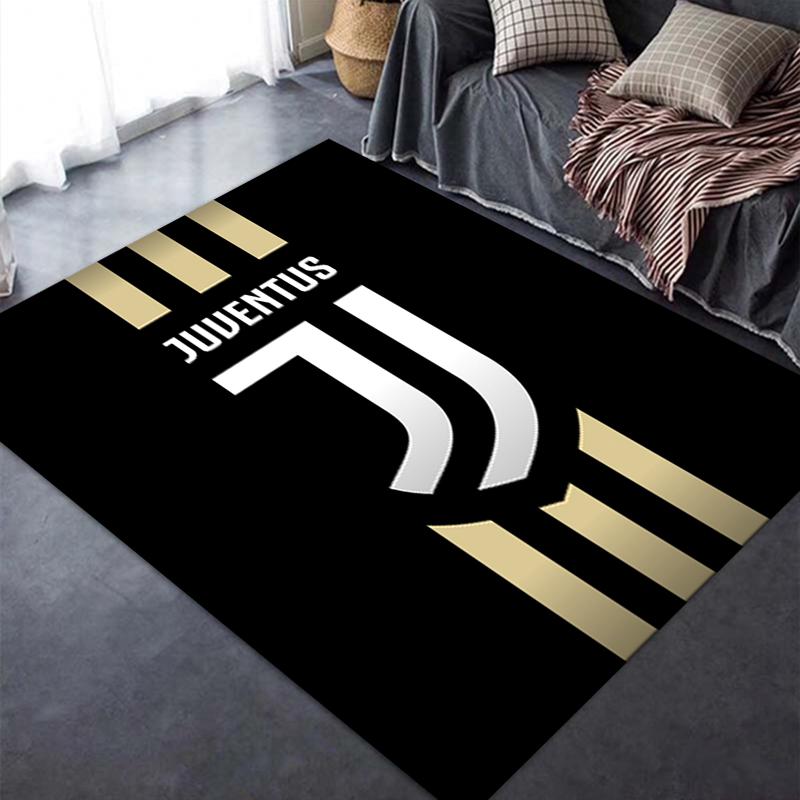 2026 NUOVO Tappeto Juventus FC per Soggiorno Camera da Letto Casa Decorazione Divano, Tappetino Antiscivolo per Giochi Bambini