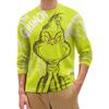 Men's Fashion Printed Round Neck Long Sleeve Bottoming Shirt Top