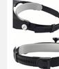 Head Glasses 4 Interchangeable Combine Two Up To 6x Magnifying Glass for Watch and Precision Work 2-LED Magnifier, Magnifier, Head-Mounted Magnifier,